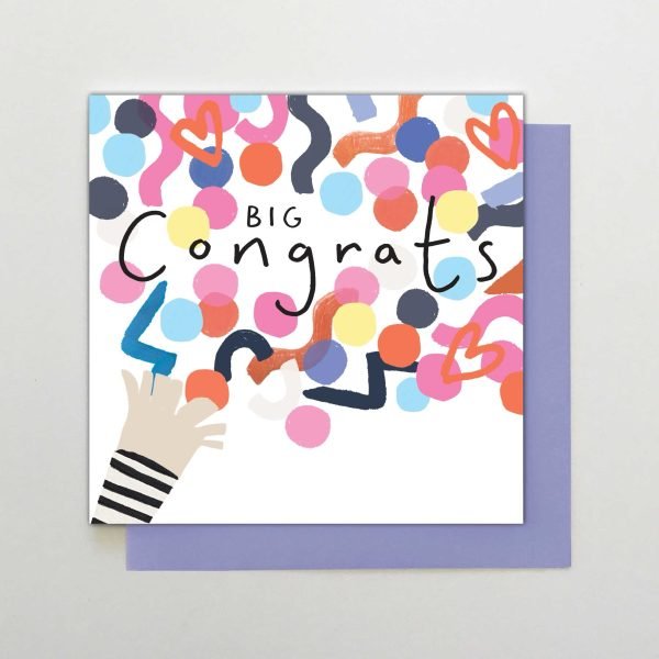 Big Congrats Party Popper Card