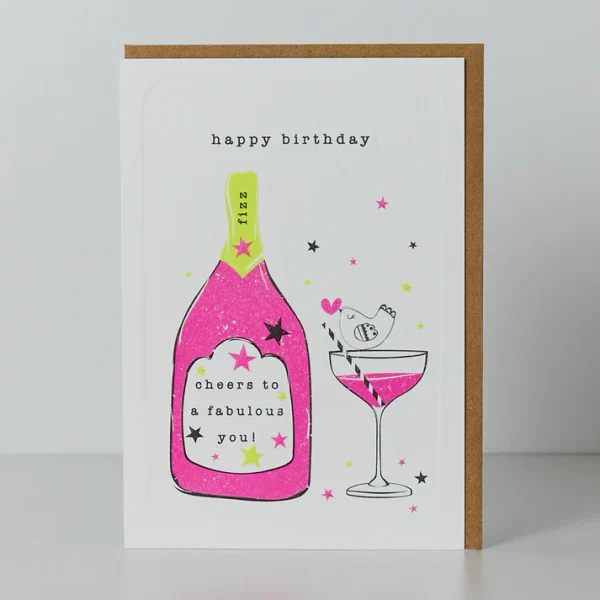 Fizz Birthday Card