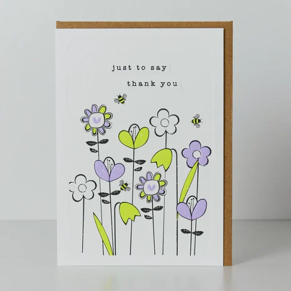 Flowers Thank You Card