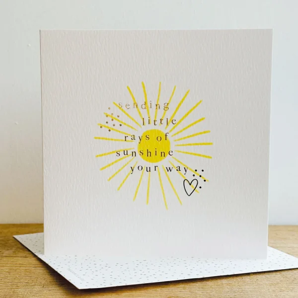 Sending Rays of Sunshine Get Well Card