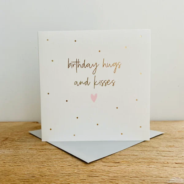 Birthday Hugs and Kisses  Card