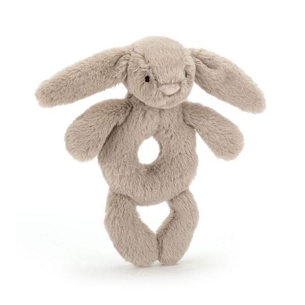 Jellycat Bashful Beige Bunny Ring Rattle