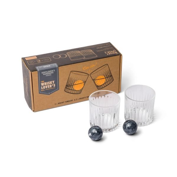 Cocktail Tumbler & Whisky Stones Set