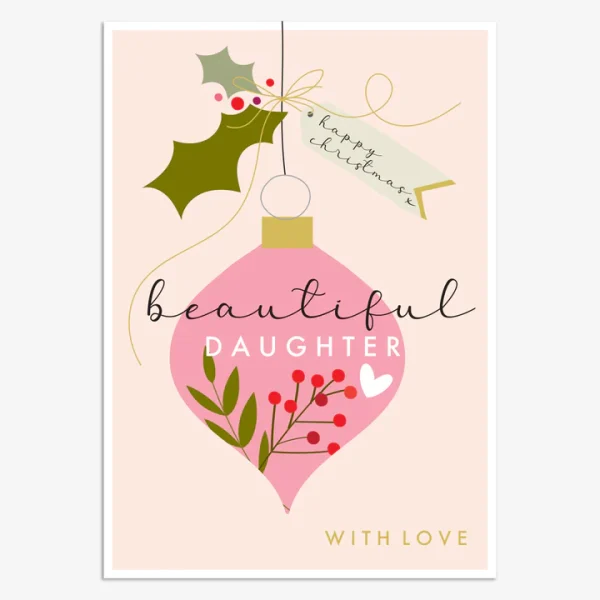 Beautiful Daughter Christmas Card