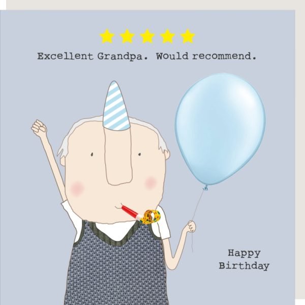 Five Star Grandpa Birthday Card