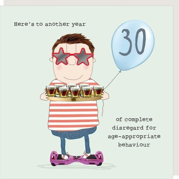 Age Appropriate Behaviour 30th Birthday Card