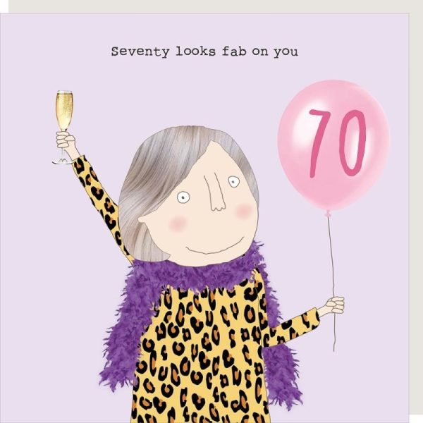 Looks Fab On You 70th Birthday Card