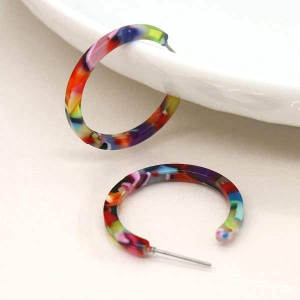 Acrylic Hoop Earrings