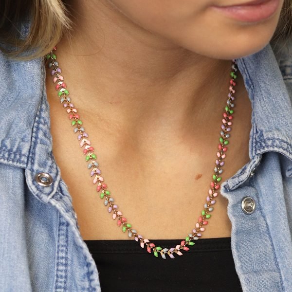 Pastel Droplet Necklace