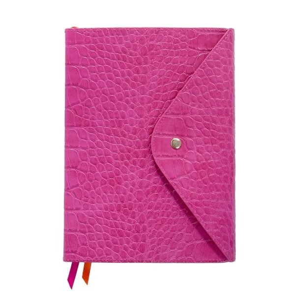 Pink Moc Croc Notebook