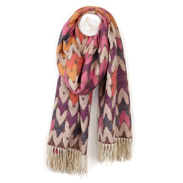 Reversible Multi Heart Scarf