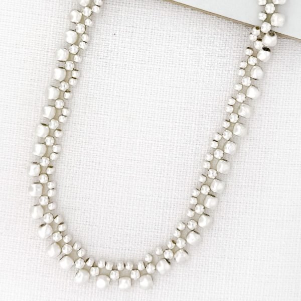 Ball Link Silver Necklace