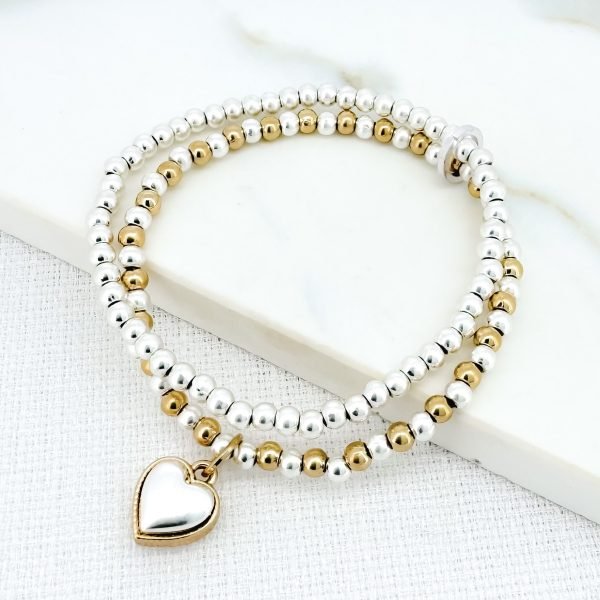 Heart Pendant Bracelet